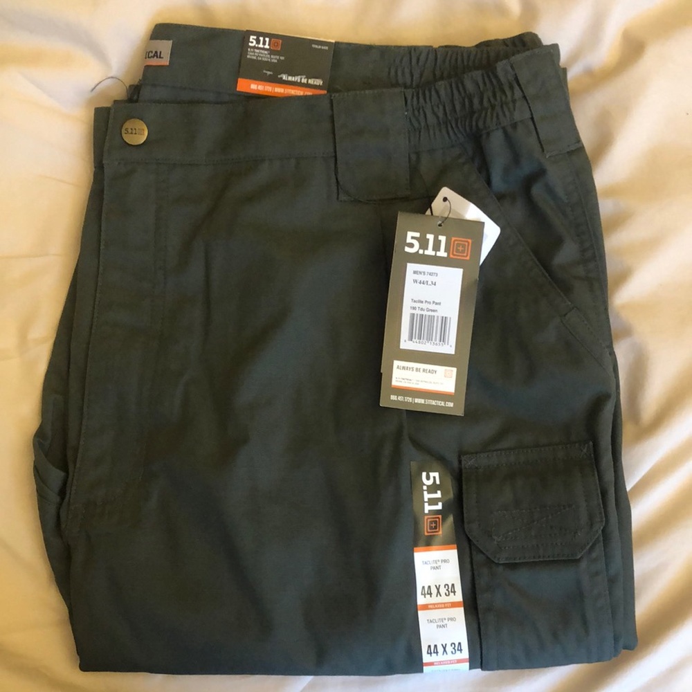 NWT 5.11 Tactical pants, olive green
